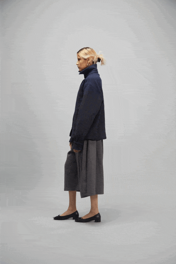 PLEATED BERMUDAS GREY - Image 3
