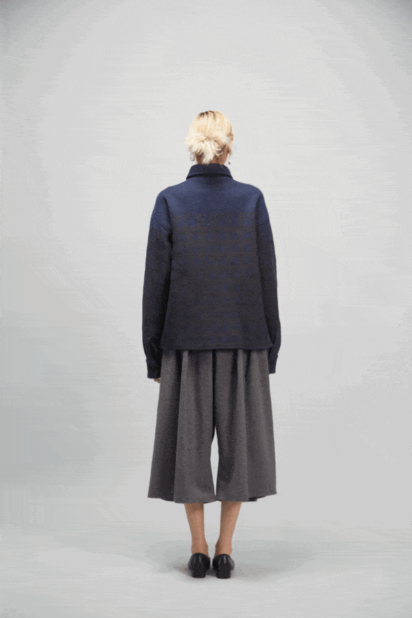 CHECKED OVERSHIRT JACKET BLUE - Image 6
