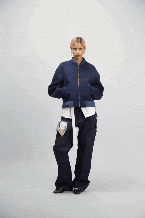 BOXER PANTS DENIM RAW BLUE - Image 3