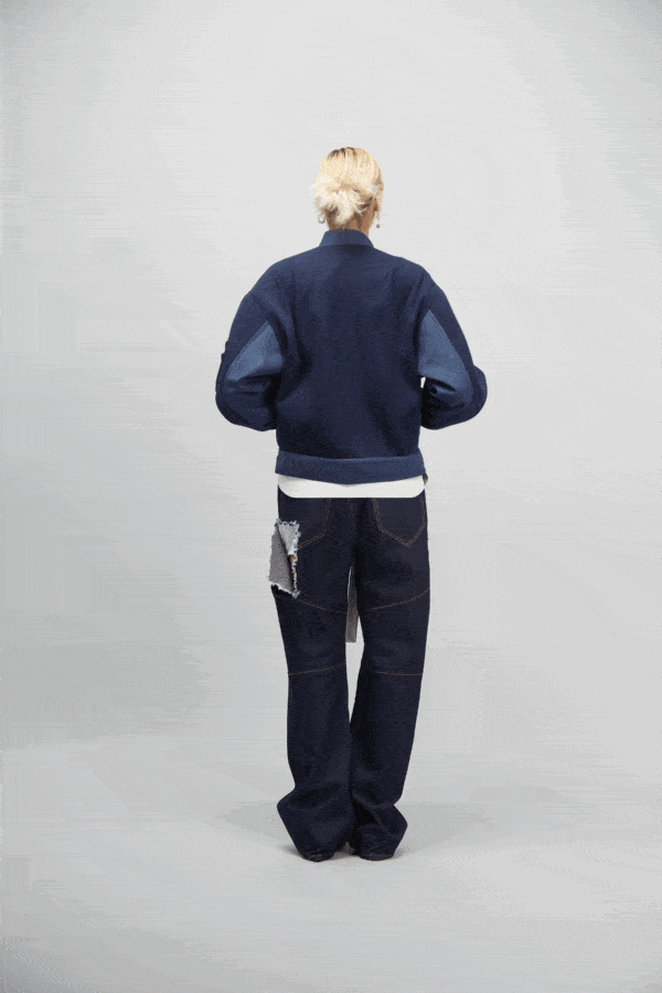 BOXER PANTS DENIM RAW BLUE - Image 7