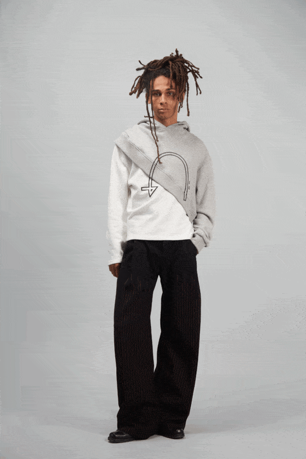 PORTAL LAYERED HOODIE G/W