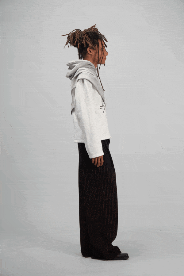 PORTAL LAYERED HOODIE G/W - Image 3