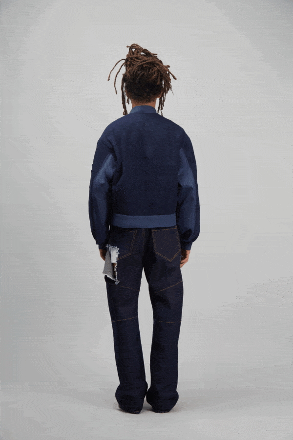 BOXER PANTS DENIM RAW BLUE - Image 6