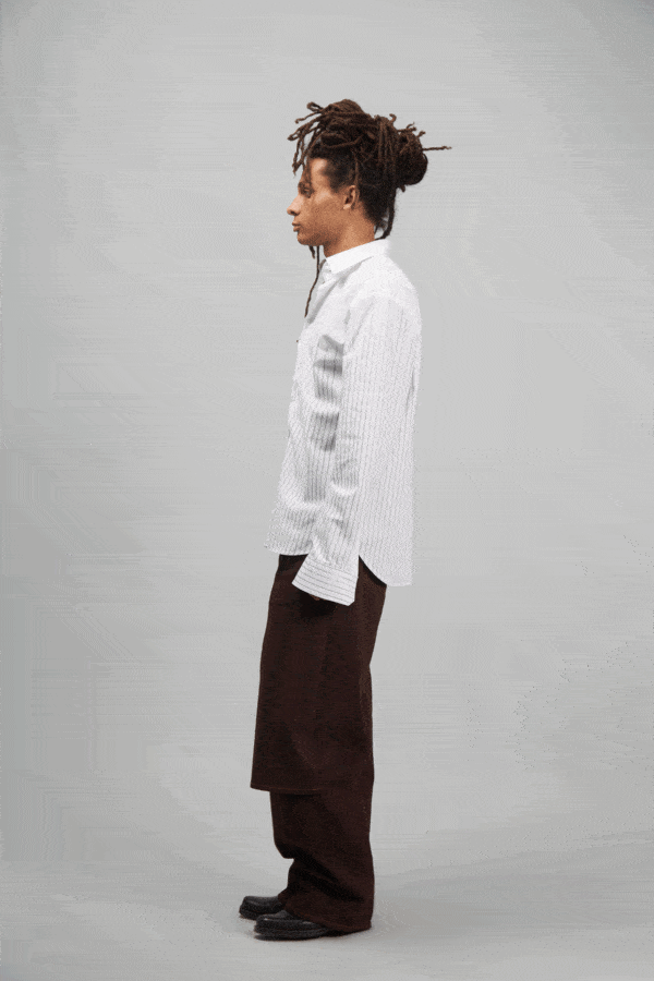 FADING STRIPES SHIRT WHITE - Image 2