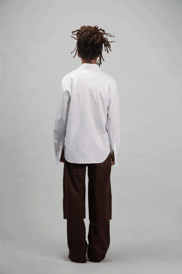 FADING STRIPES SHIRT WHITE - Image 3